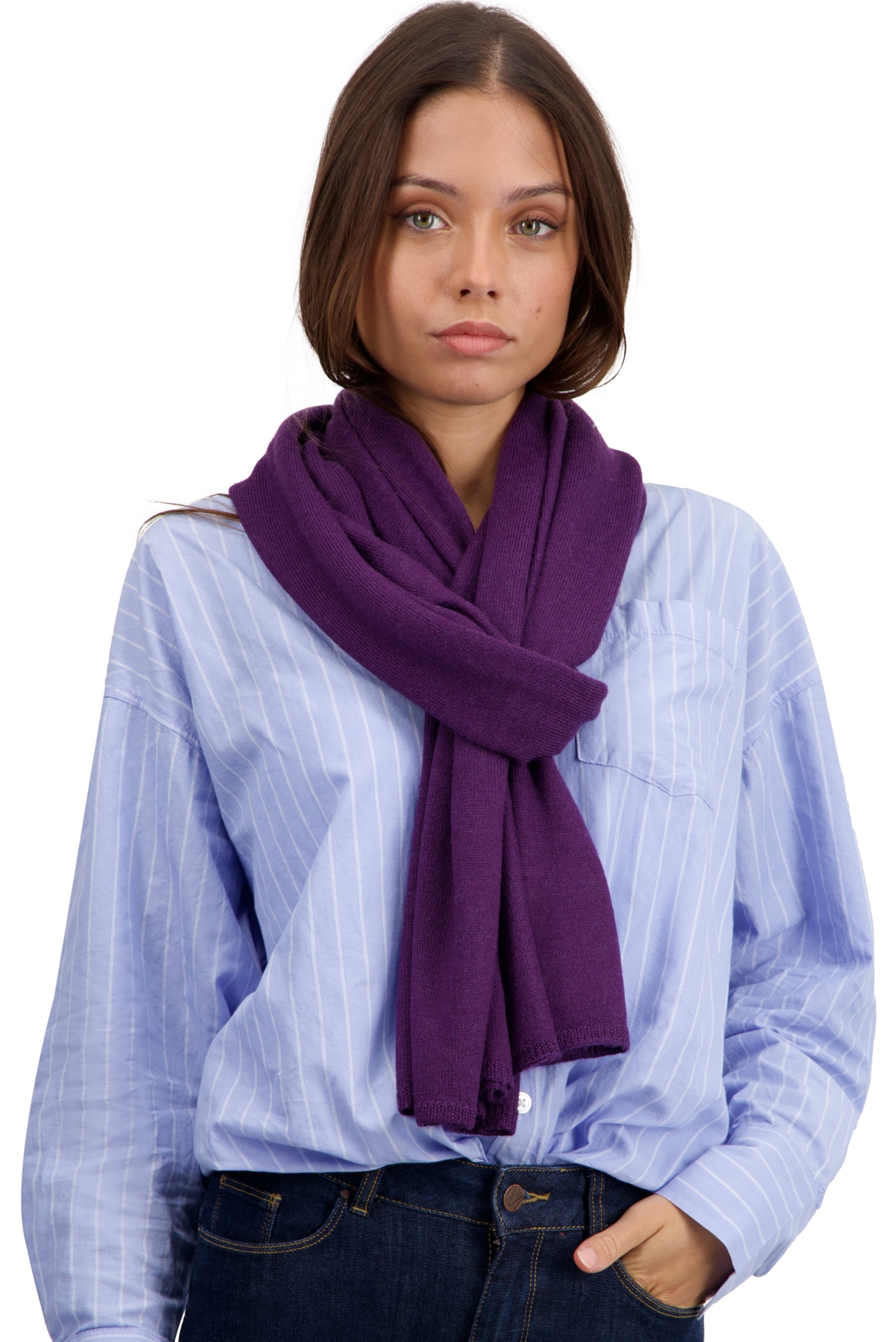 Baby Alpaca accessoires sjaals vancouver purple 210 x 45 cm